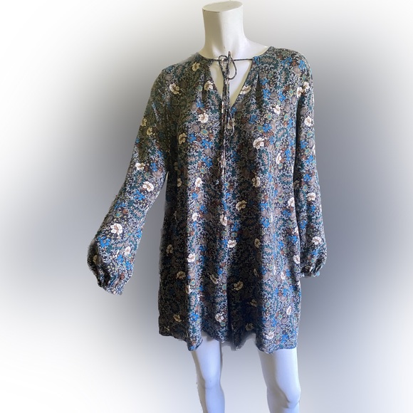 Ladies hippie boho paisley and flowers romper jumper nature shorts groovy - Picture 5 of 7